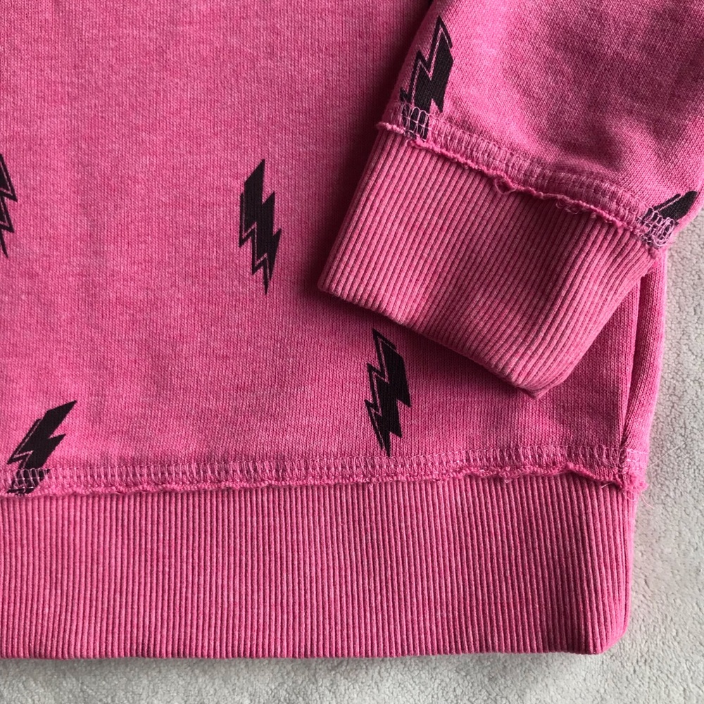 H&M Pink Lightening Bolt Sweatshirt - Picture 2 of 8